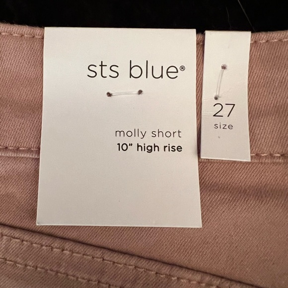 NWT STS Blue Molly Shorts 10” High Rise in Dusty Rose Denim. Size 27 - Picture 4 of 7